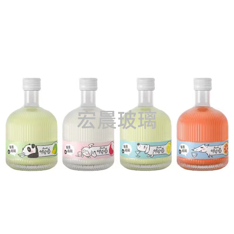 高品质375ml果酒玻璃瓶  现货产品