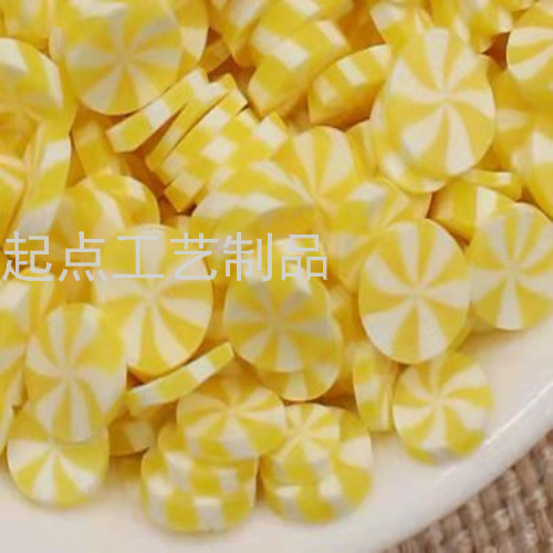 Hot Nail Sequins Soft Ceramic Sheet Slim DIY Material Summer Fruit Polymer Clay Nail Jewelry Patch