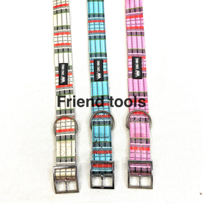 Pet Chain Plaid Collar 3 Colors