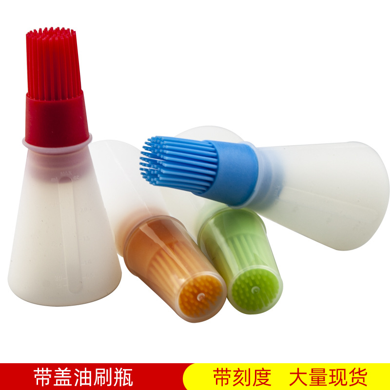 油瓶刷 硅胶材质 有PP量盖  开口pp袋子包装