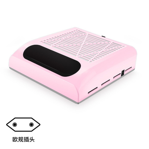 With Hand Cushion 80W High Power Japanese Nail Art Vacuum Cleaner 858-8 Desktop Nail Dust Vacuum Cleaner