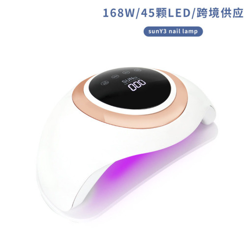 cross-border suny3 baking lamp 45 led nail lamp 168w high-power intelligent nail phototherapy machine four-gear timing