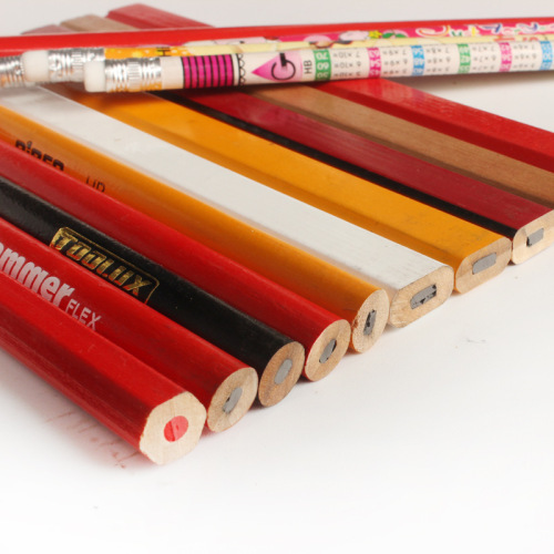 Carpenter‘s Pencil Special Octagonal Pencil Thick Lead Red and Blue Two-Tone Scribing Special Factory Price Direct Sales