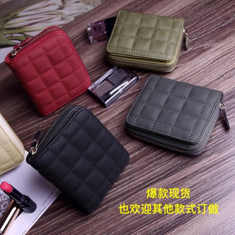 2021 Korean Style Mini Wallet Women's Short Zipper Cute Coin Purse Student Short Embroidered Fe