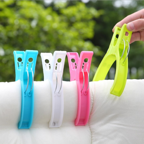 Plastic Clothes Drying Clip Large Strong Windproof Durable Drying Quilt Socks Clip Thickened Plastic Underwear Clip