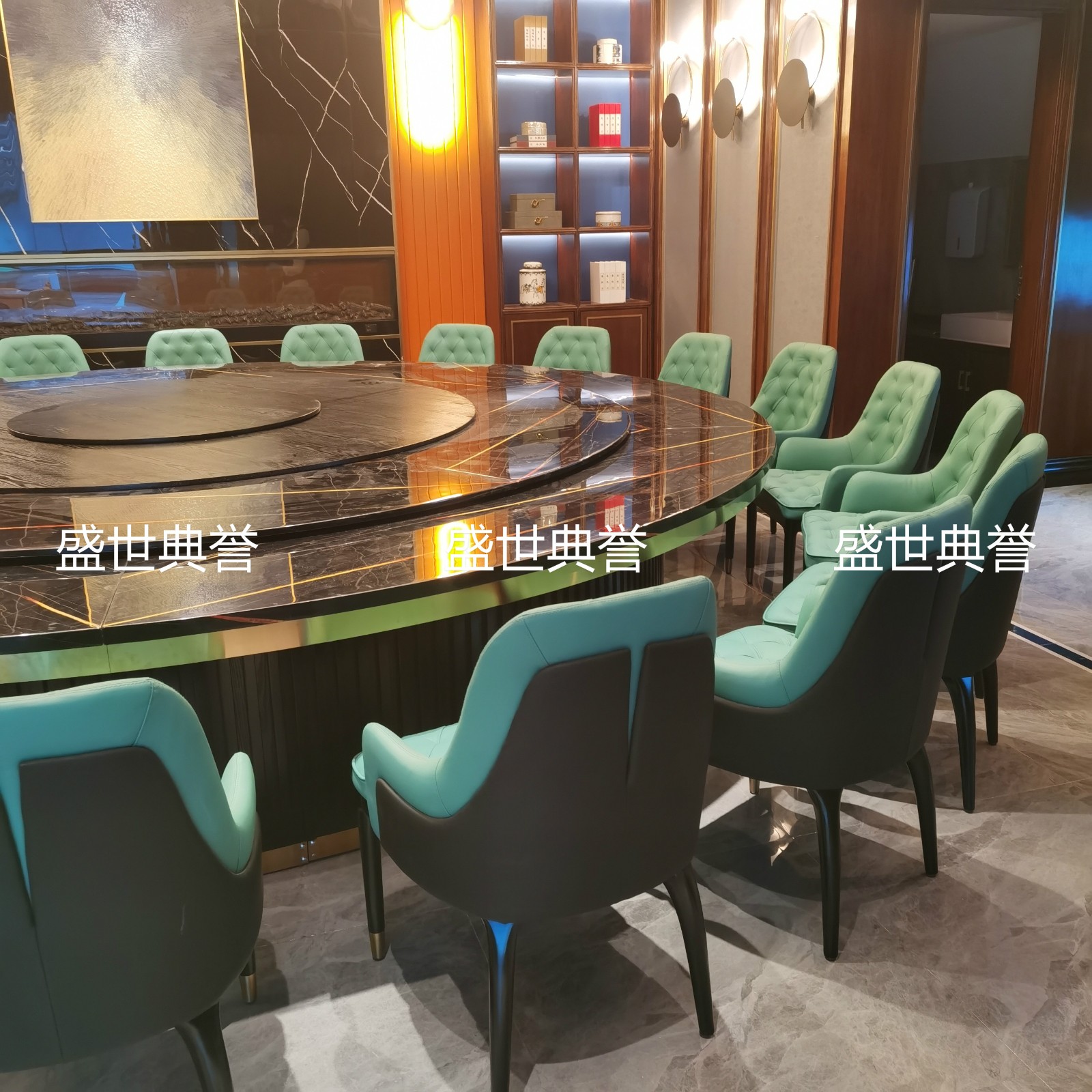 南昌五星级酒店实木家具饭店包厢实木餐椅海鲜餐厅现代轻奢宾利椅