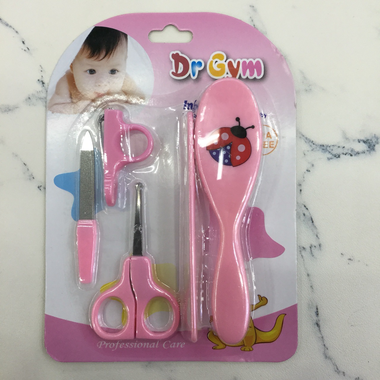 婴幼儿梳刷五件套梳子和指甲剪套装