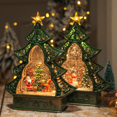Christmas 2021 Decorations Christmas Christmas Tree Elderly Snowman Snowflake Gift Supplies Product Top Star
