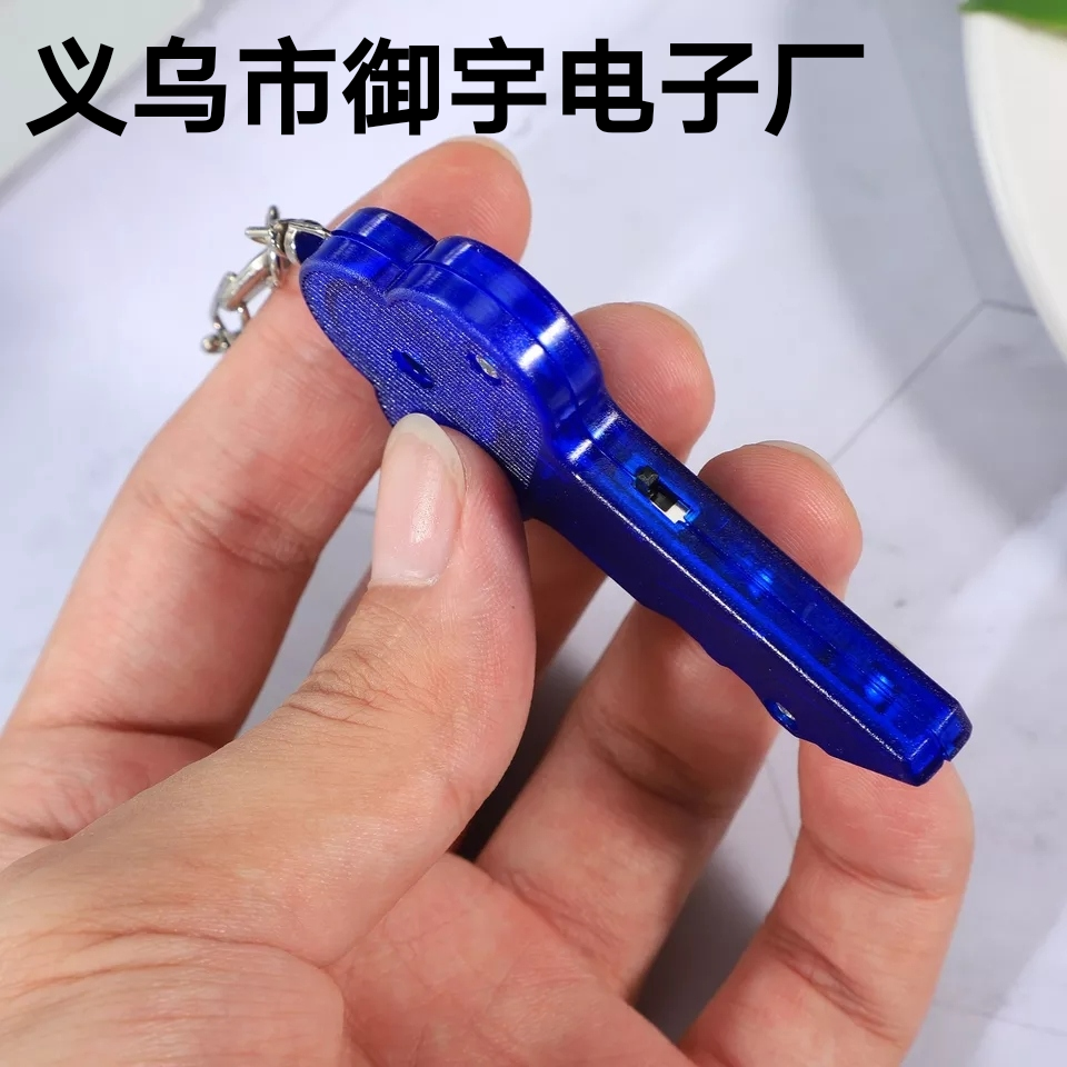 Key finder, whistle key anti-lost device, voice control induction led keychain pendant, Christmas gift promotion