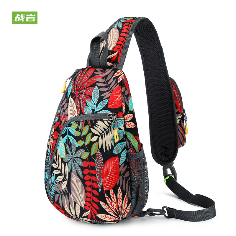 New Cross-Border Women's Bag Fashion Fashion Printing Women's Chest Bag Outdoor Sports Tri
