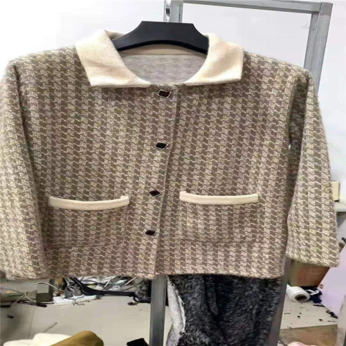 mink velvet cardigan sweater for women 2021 autumn and winter new thickened large size loose slimming short mink velvet coat
