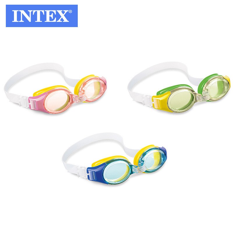 intex 55601儿童泳镜 宝宝游泳眼镜潜水镜男女童基础款游泳镜