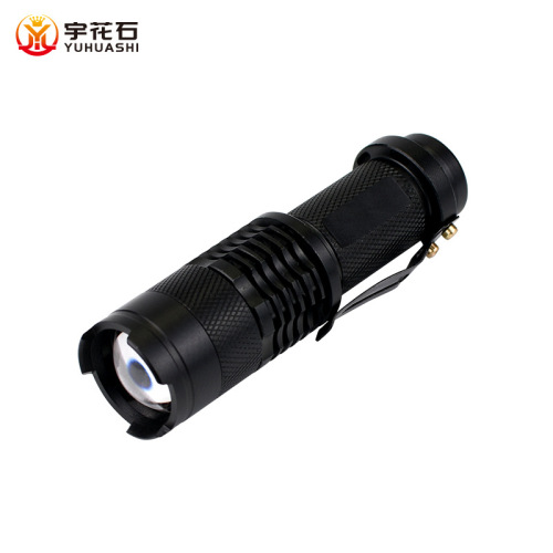 led strong light no. 5 3 gear telescopic flashlight sk68 flashlight zoom mini strong light flashlight