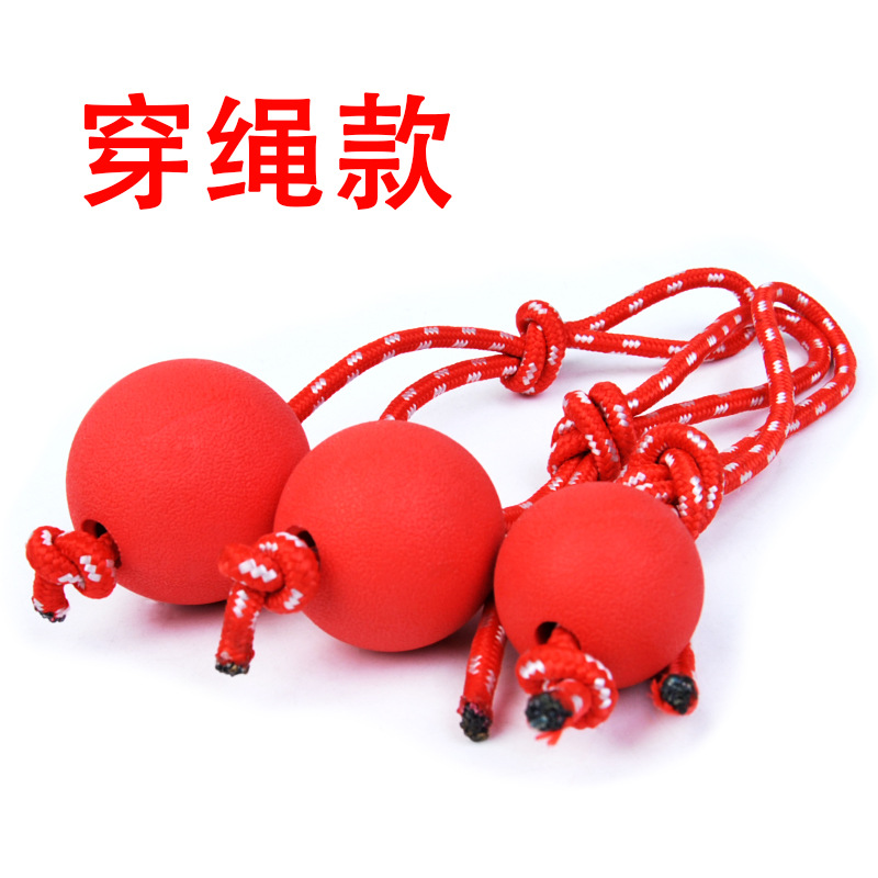 促销宠物橡胶实心弹力球 训狗宠物球狗狗用品磨牙耐咬狗咬绳