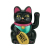 Factory Direct Sales 2-Inch Solar Maneki Neko Hand-Cranked Fortune Cat