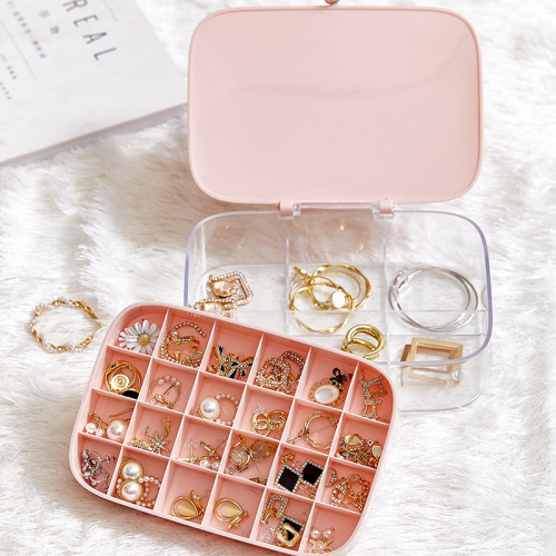 38 th festival gift jewelry box earrings storage box earrings earrings box jewelry organizing box multi-layer large capacity 30 grids