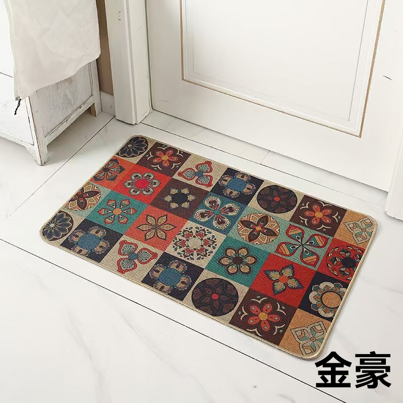 亚麻地垫防滑垫吸水地垫