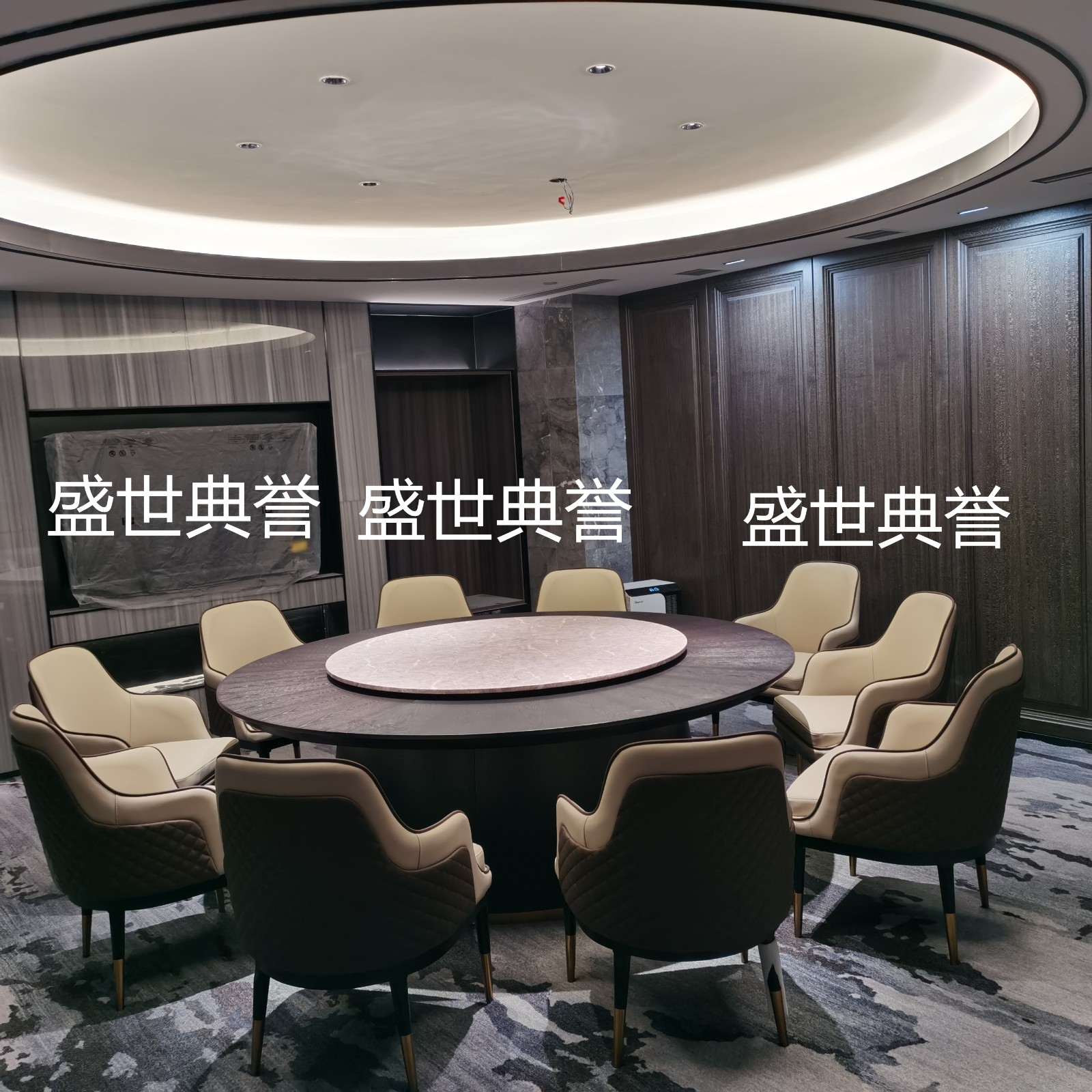 本溪海鲜酒店实木餐桌椅星级酒店包厢实木宾利椅餐饮会所轻奢餐椅