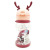 Multicolor Small Antlers Baby Learns to Drink Children's Cups Kindergarten Cup with Straw Transparent Portable Sports Bottle