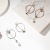 New Dongdaemun Sterling Silver Needle Stud Earrings Female Temperament Personality Asymmetric Simple Earrings Long Tassel Earrings