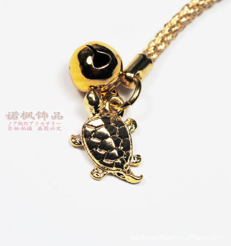 Japanese Style Golden Turtle Mobile Phone Pendant Mobile Phone Charm Ornament Factory Direct Supply in Stock Wholesale