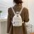 Winter New Mini Plush Backpack Japanese Style Simple Trendy Lamb Wool Women's Backpack Plush Bag