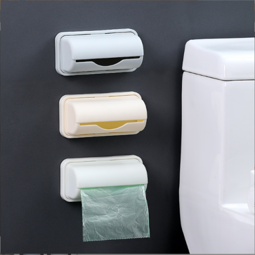 Toilet Garbage Bag Storage Box Punch-Free Simple Wall Hanging Collector Kitchen Removable Finishing Garbage Box