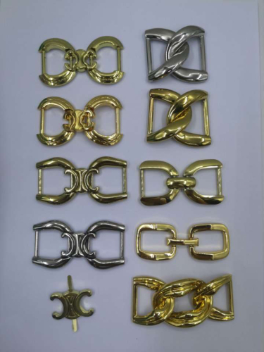 Metal Removable Shoe Buckle Single Shoes Sandals and Slippers Boots Buckle Belt Buckle Clothing Buckle Box Bag Buckle