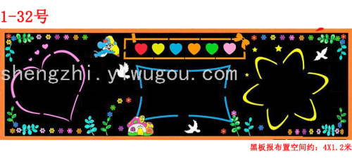 new semester blackboard decoration wall stickers general-purpose classroom layout class cultural wall primary and secondary school kindergarten