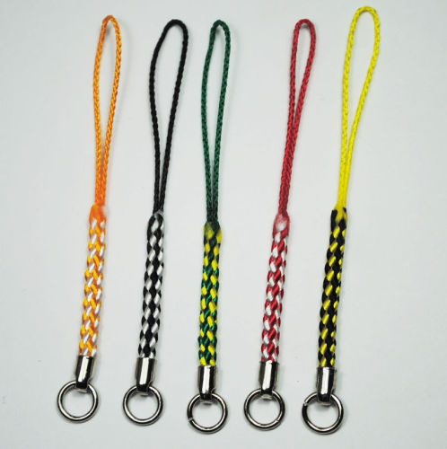 japanese-style rayon woven mobile phone rope white k plus circle can be sample dyed color manufacturers wholesale