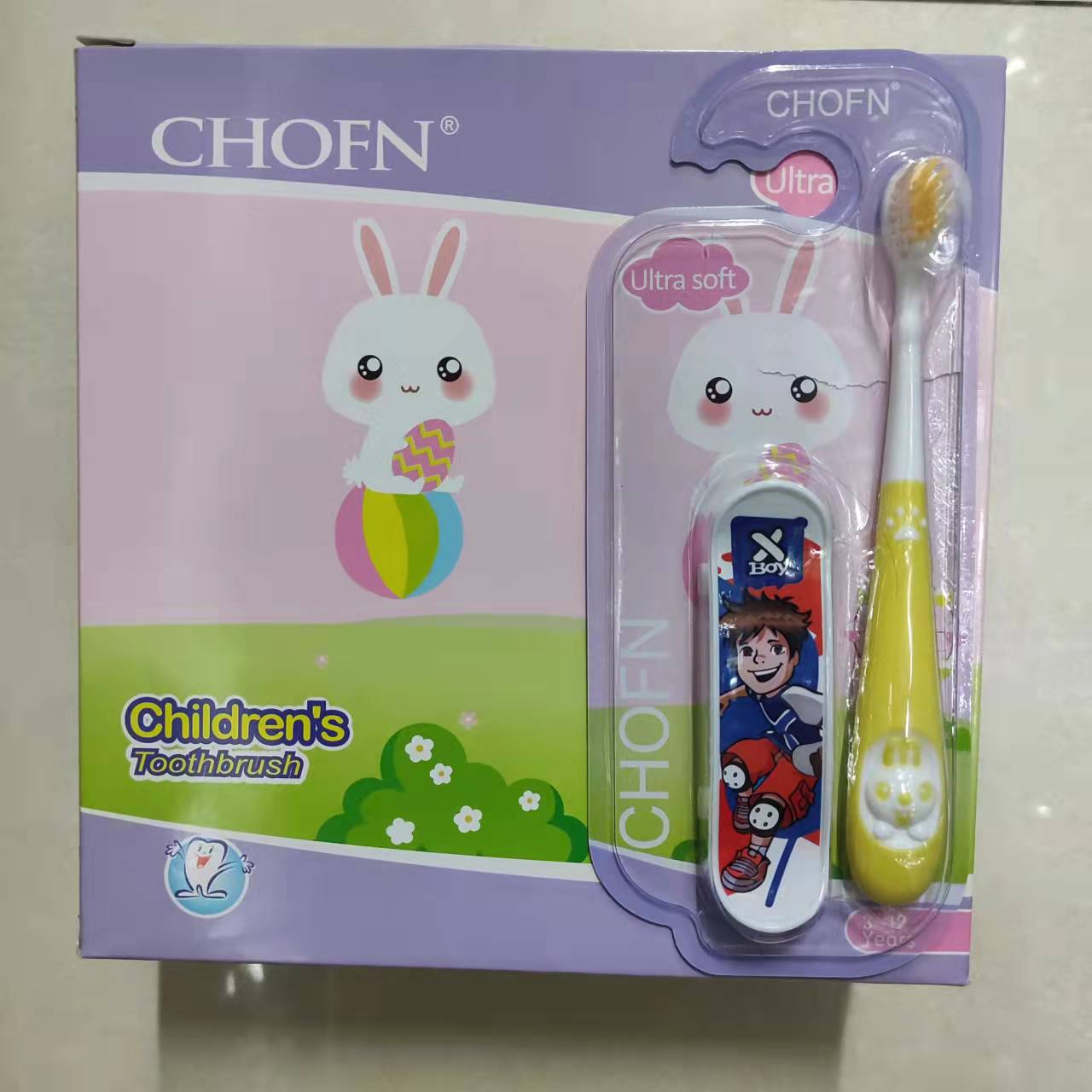 牙刷批发  CHOFN653滑板外贸英文儿童软毛牙刷