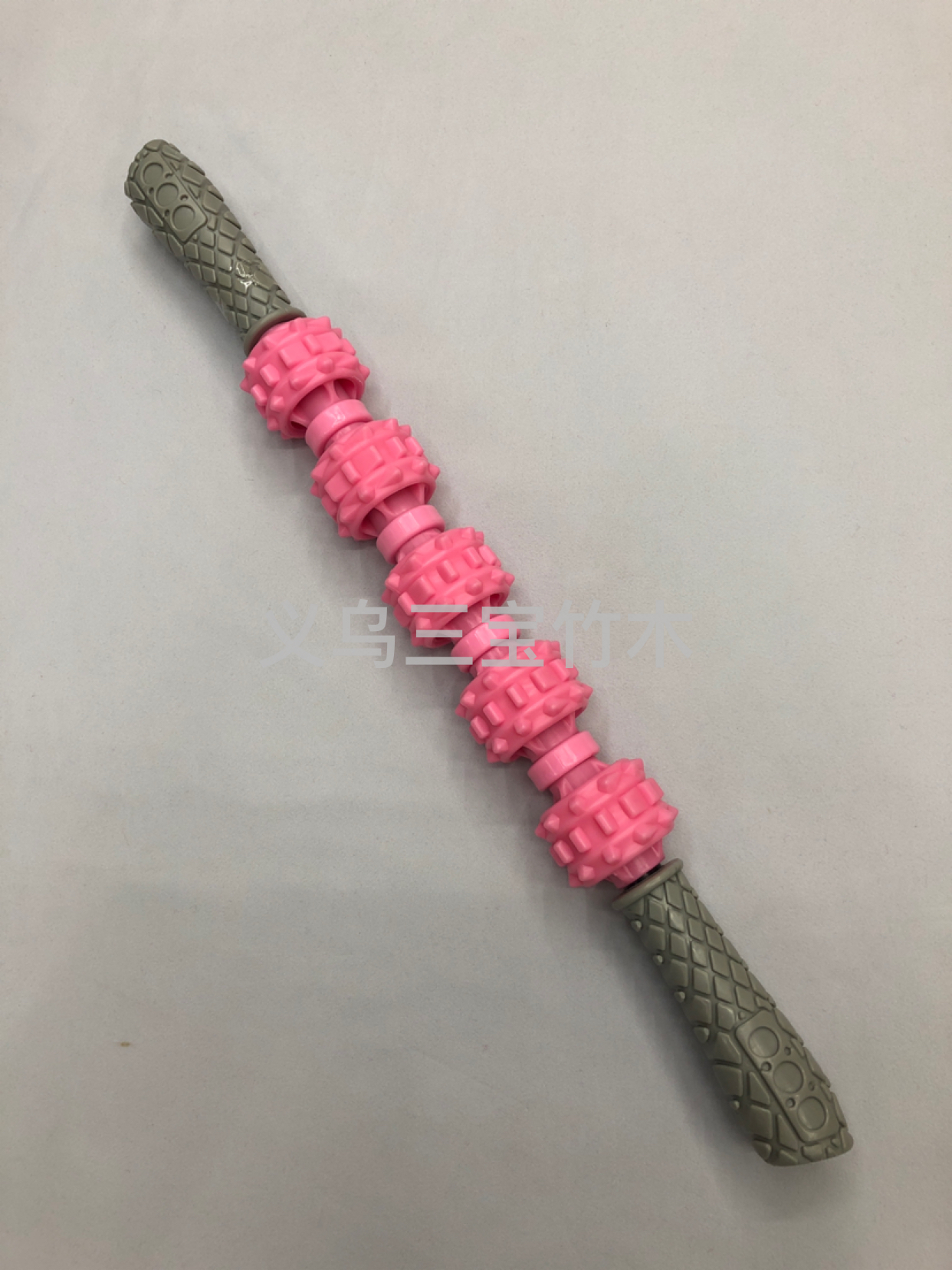 塑料五轮按摩轮 手动按摩器 背部按摩轮 腹部全身按摩棒