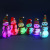 Colorful Snowman Small Night Lamp LED Christmas Luminous Toy Desktop Party Activity Decoration Christmas Tree Snowman Doll