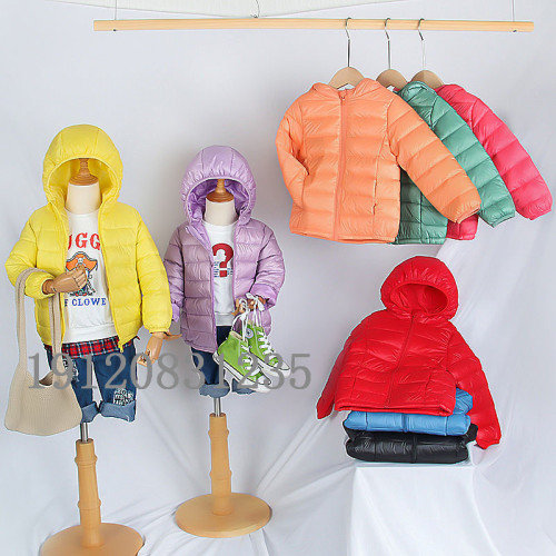 2024 new children‘s down jacket lightweight boys‘ girls‘ clothing cotton-padded clothes anti-season sale clearance winter clothing coat