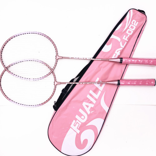badminton racket n001 pink blue iron alloy split badminton racket student feather