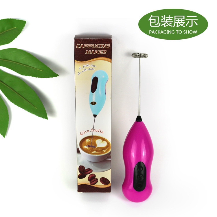 创意手持电动打蛋器 打奶器 咖啡羊奶搅拌器 奶泡器