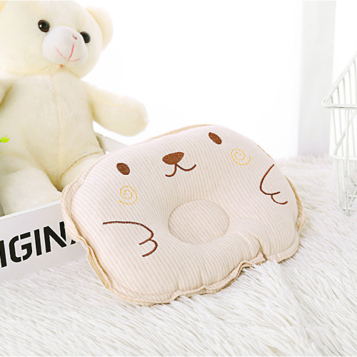 Baby Pillow Head Newborn Pillow Colored Cotton Baby Pillow Baby Pillow Babies‘ Shaping Pillow Maternal and Child Supplies