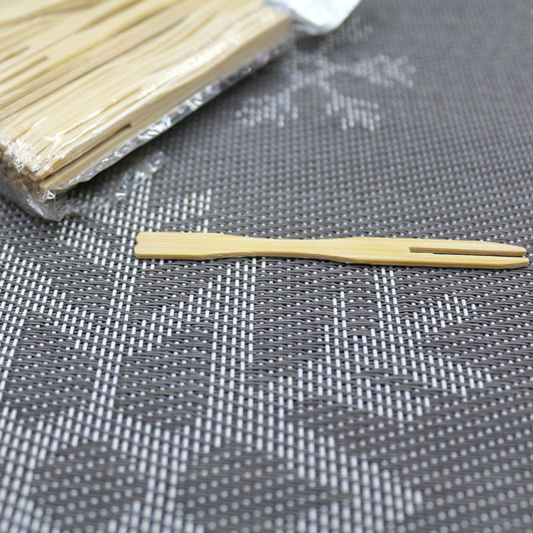 厂家直销心形水果叉 环保竹制水果签 一次性爱心叉烘焙蛋糕月饼叉