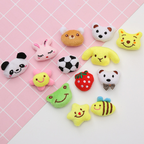 Autumn and Winter Fabric Plush Cartoon Accessories DIY Handmade Material Shoes and Clothing Coat and Cap Gloves Accessories Ornament Accessories