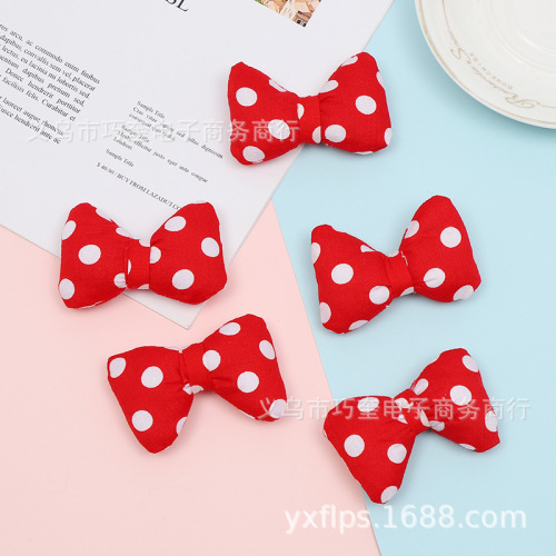 plush cartoon doll red wave dot bow doll brooch accessories baby clothes shoes socks gloves headwear accessories