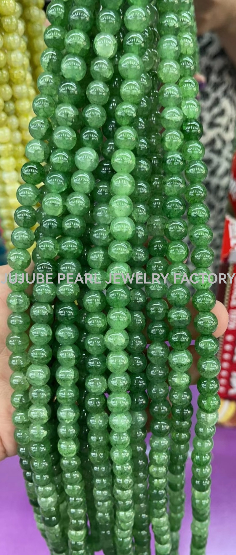 Fine imitation natural stone precious jade jewelry accessories