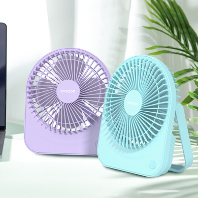 邻鹿电风扇家用静音小台扇小型无线桌面迷你电扇usb充电602