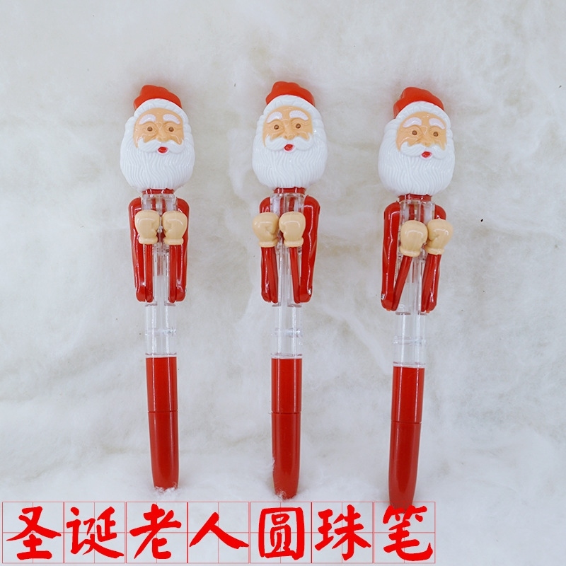 Boxing Christmas pen luminous Santa Claus pen modeling boxing light pen