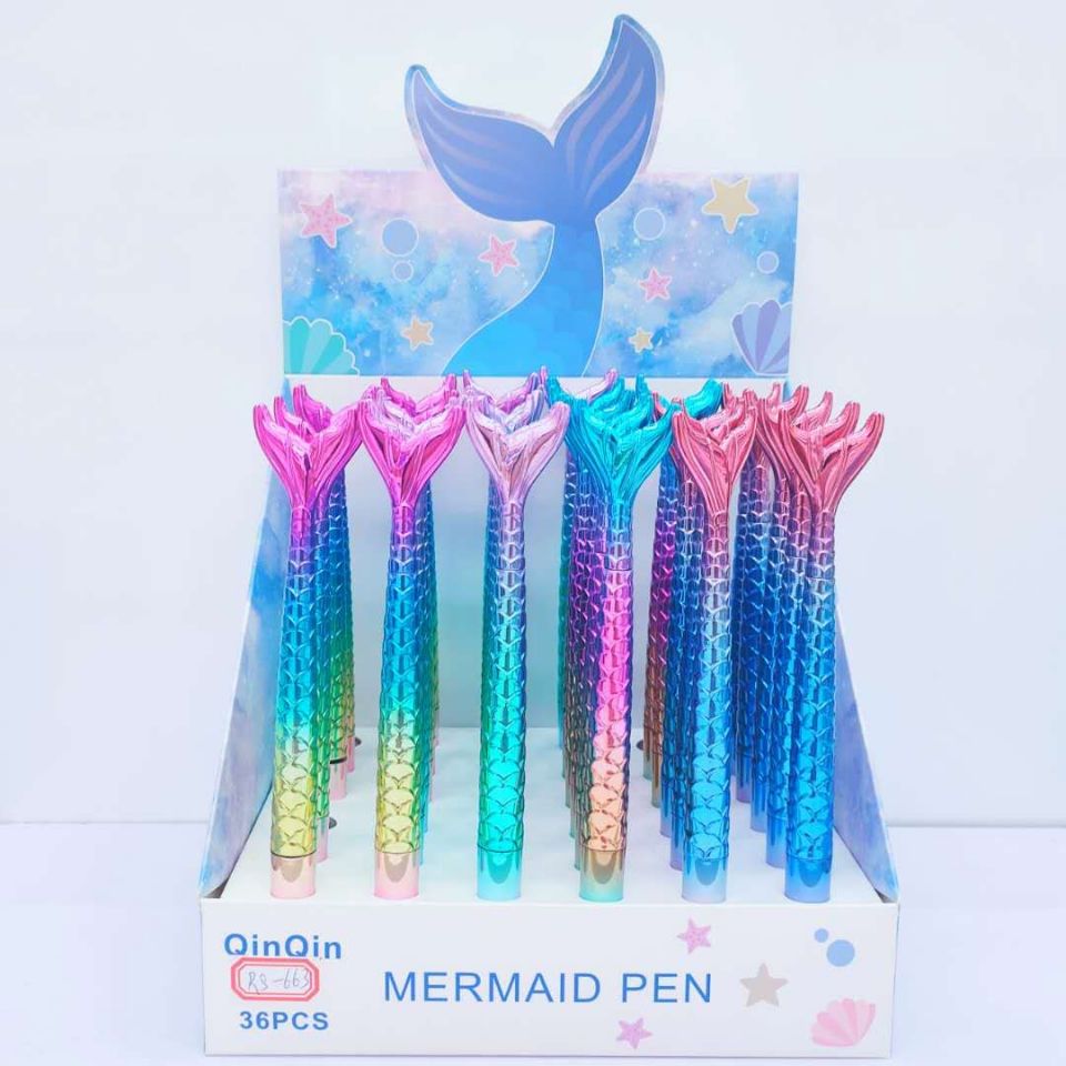 New Mermaid pen net red fish pen V  Mermaid ball pen
