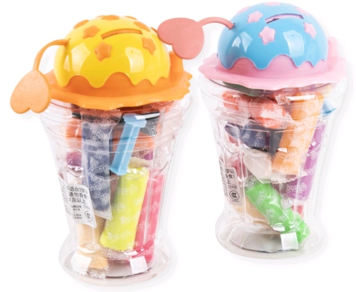 novelty toys children‘s leisure toys colored mud crystal mud ice cream plasticine slim foaming glue decompression