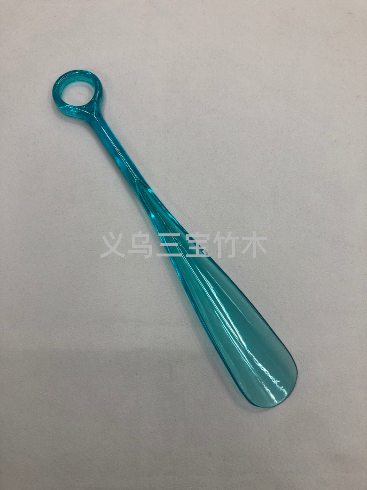 透明圆柄小鞋拔 圆柄提鞋器 免弯腰穿鞋神器