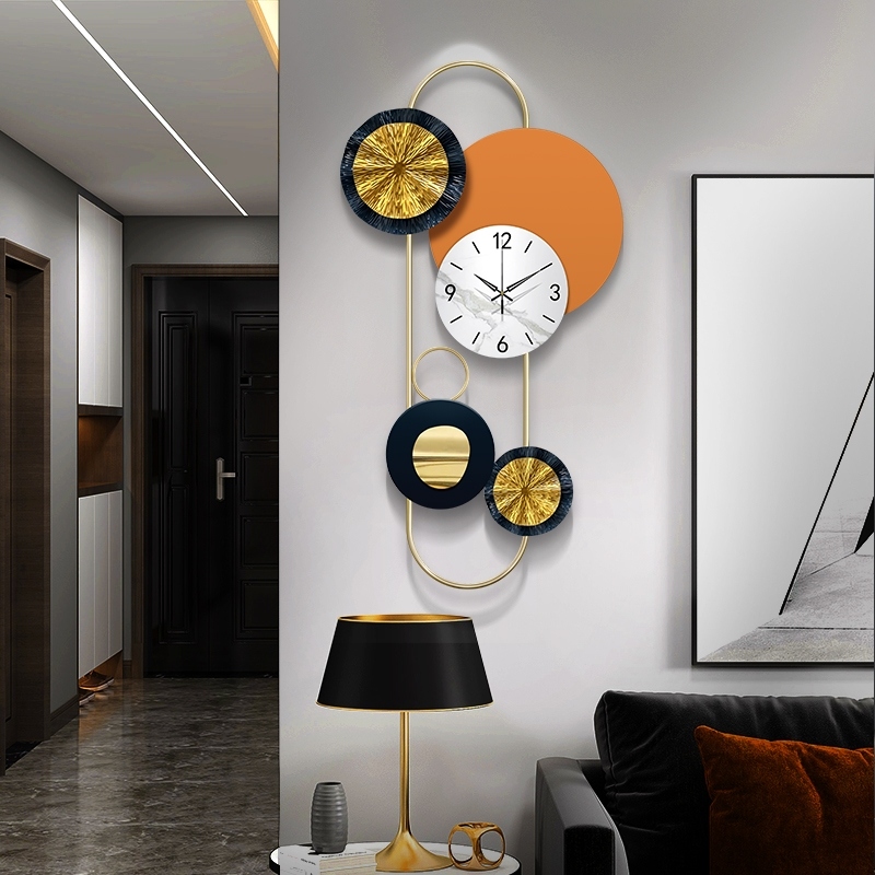 Clock simple creative living room wall clock Nordic restaurant luxury wall clock home wall clock background wall modern