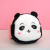 Cute Panda Coin Purse Cartoon Girlish Plush Stereo Pack Bank Card Package Mini Purse Supplies for Night Market D