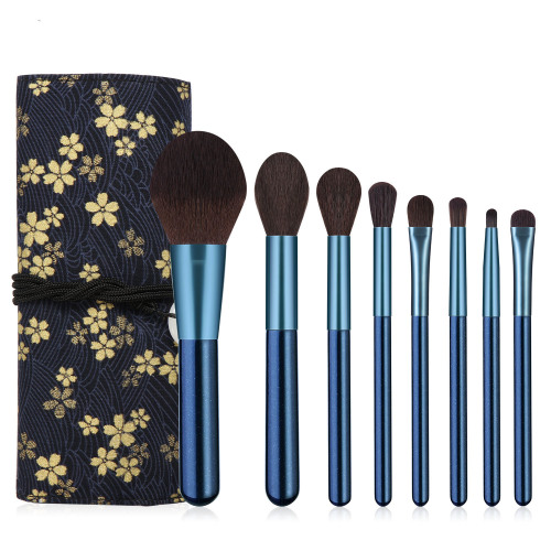 8 makeup brushes set small grape portable storage bag eye brush concealer brush beauty makeup tools