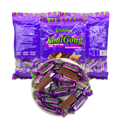 purple peel sugar nut chocolate coated nut sugar domestic purple peel sugar candy snack （20 bags in a whole box）